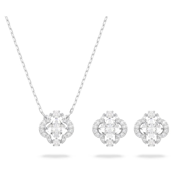 Set de joyas Swarovski Sparkling Dance con collar y pendientes
