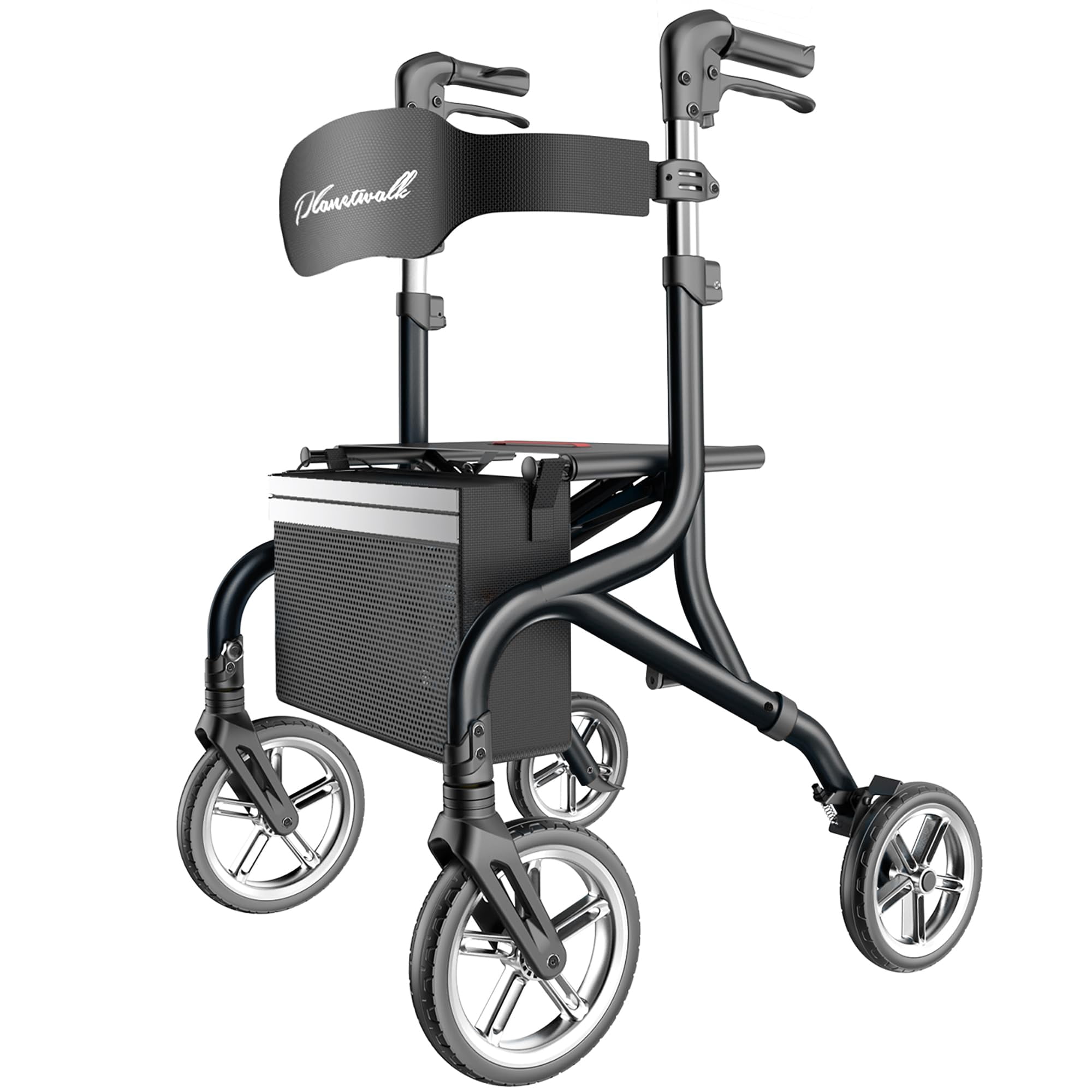 Rollator Walker Planet Walk Superligero Con Asiento Negro