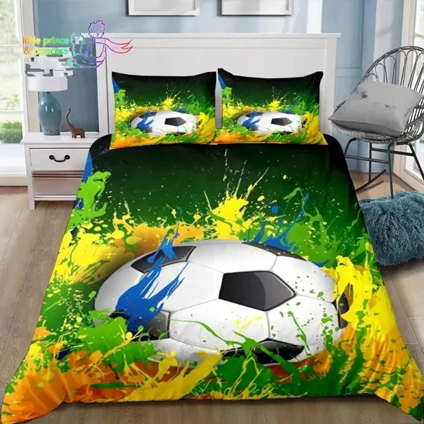 Soccer Football Bedding Set Bed Set Adult Kid Bedroom Bedding Gift Bed Sheets