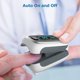 thumbnail image 3 of Oxímetro de pulso con punta de dedo Vibeat, medidor de oxígeno con alarma O2, 3 of 9