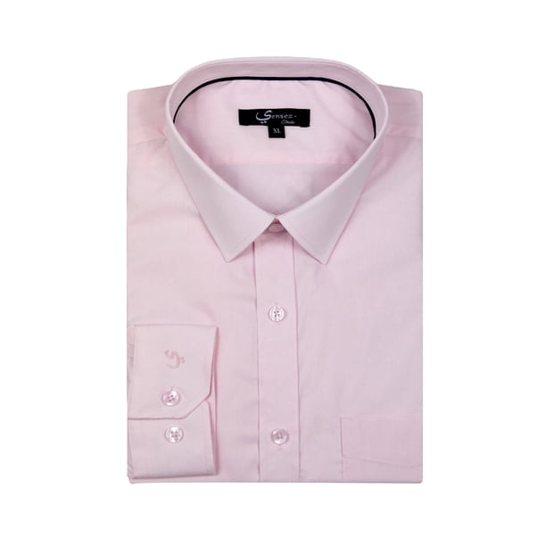 Camisa Trevira Lisa Color Rosado L