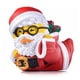 thumbnail image 1 of Figura coleccionable de vinilo con forma de pato de goma TUBBZ Santa Edition, 1 of 6