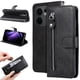 thumbnail image 1 of Funda con Cremallera para OPPO Reno 13F, Carcasa Cartera de Cuero PU con Soporte y Tarjetero, 1 of 5