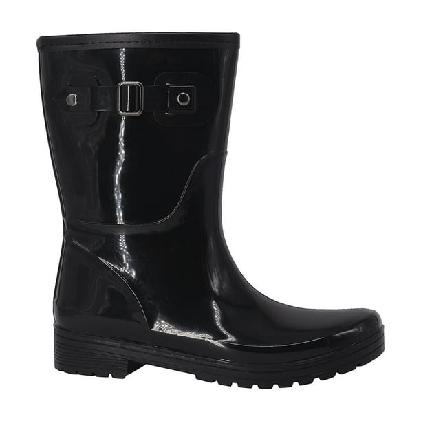 Bota de Agua con Polar Cressida Negro Alquimia