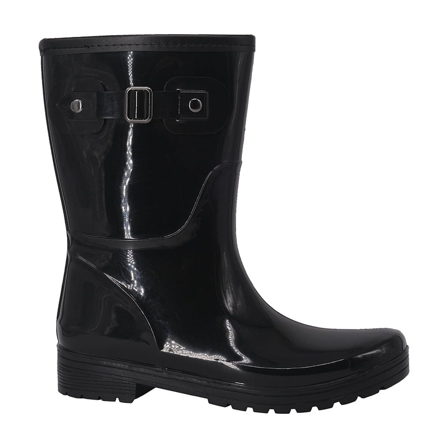 Bota De Agua Con Polar Cressida Negro Alquimia