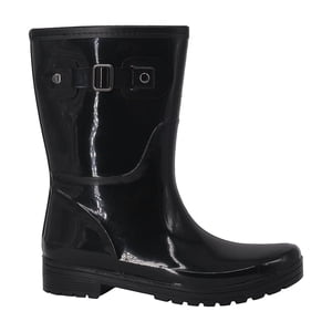 Bota De Agua Con Polar Cressida Negro Alquimia