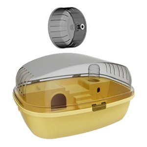 Magideal - Jaula Grande Para Hámster, Jaula Para Animales Pequeños, Ratones, Planeadores Del Azúcar, Ratas, Jerbos, Conejitos, Animales Pequeños, Erizo, Hámster, Amarillo