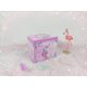 thumbnail image 1 of Joyero musical con cajón extraíble, diseño de unicornio giratorio con purpurina, arcoíris y estrellas, melodía de unicornio morado, 1 of 7