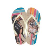 Sandalia Mujer Beige/Azul Love Pets 122 Ipanema