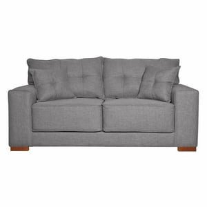 Colbox - Sofa Versa 2 Cuerpos Tela Gris Medio