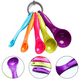 thumbnail image 2 of -Juego de 5 cucharas medidoras apilables de acero inoxidable - Juego de medición para cocinar y hornear (A), 2 of 8