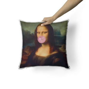 Creango - Cojin Decorativo Monalisa Parodia