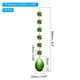 thumbnail image 2 of Uxcell Colgantes de Cristal en Forma de Gota para Candelabro, Paquete de 10, Longitud de 165mm, Prismas de Candelabro de 38mm, Adornos de Cuentas para Decoración de Manualidades, Verde, 2 of 7