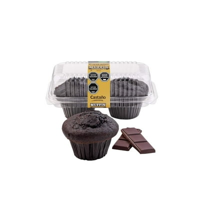 Muffins Chocolate Negro 2 Un 210 G Castaño