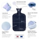 thumbnail image 5 of Bolsa de agua caliente REVITALE 2 L con funda suave azul real, 5 of 9