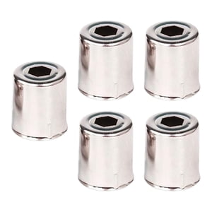 Bothyi - 5X Tapa De Repuesto Para Microondas Piezas De Horno Resistentes Al Desgaste Para Restaurante Oficina Gris Oscuro 18X15 Mm