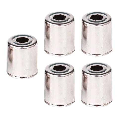 Bothyi - 5X Tapa De Repuesto Para Microondas Piezas De Horno Resistentes Al Desgaste Para Restaurante Oficina Gris Oscuro 18X15 Mm