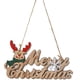 thumbnail image 2 of Navidad Puerta Colgando Signo De Madera Rústico Placa Artesanía Para La Decoración Casera Pared Ciervo Cabeza Ingles, 2 of 5