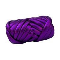 Bothyi - Hilo Grueso De 15 M De Largo, Tejido A Mano, 500 G, Para Cestas, Mantas, Macramé, Morado
