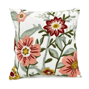 Genérico - Fundas De Cojines Bordadas A Elección 45X45 Diseño 28 Color Blanco