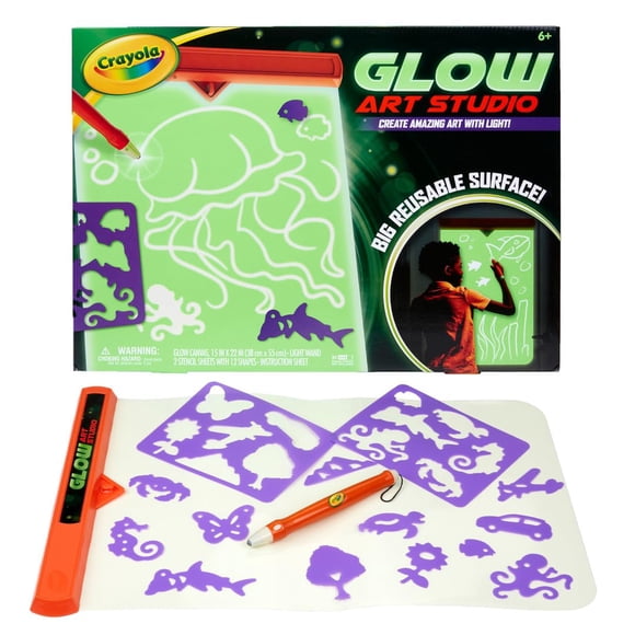 Juguetes Glow Art Studio Crayola que brillan en la oscuridad para niños mayores de 6 años
