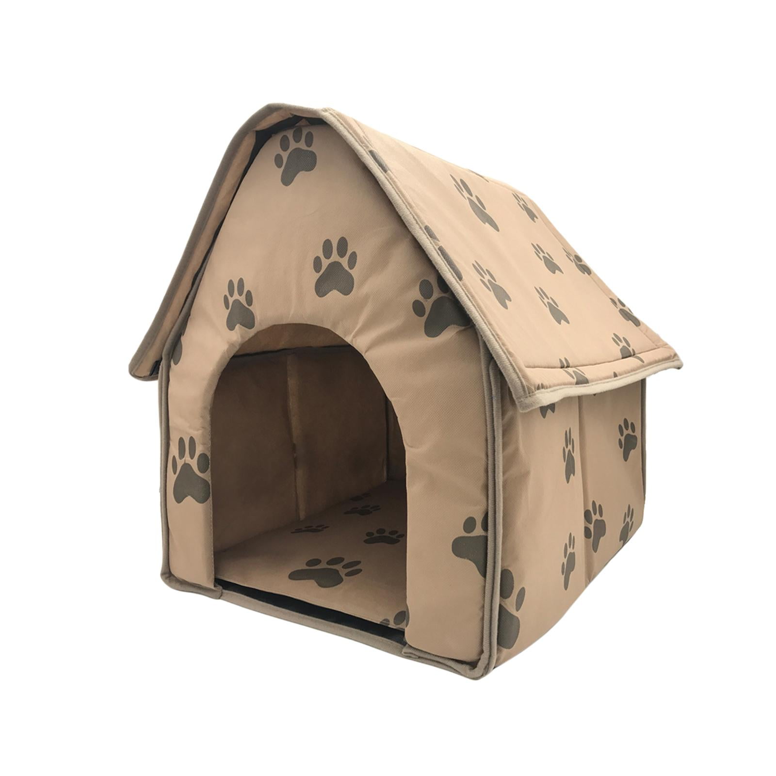 Magideal - Casa Pequeña Para Mascotas, Cama Para Gatos, Casa Portátil Para Gatitos Con Almohada Cómoda, Accesorios Para Mascotas Semicerrados, Casa Para Cama De