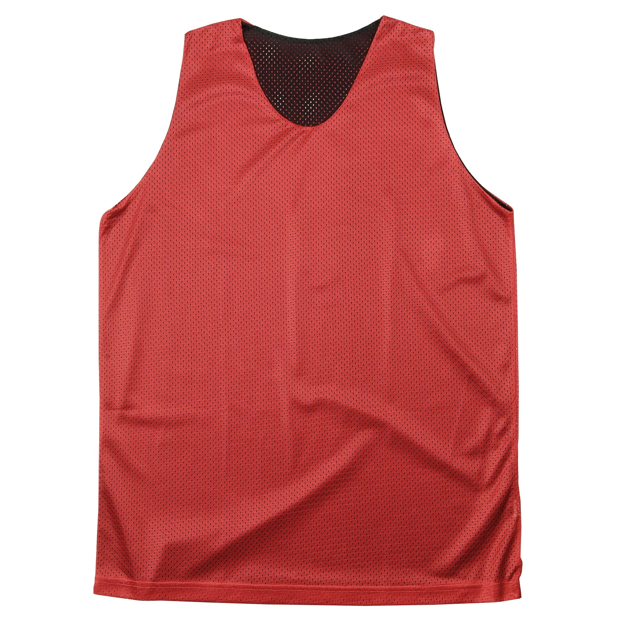 Camiseta Sin Mangas Martin Sports Reversible Para Adulto En Rojo/negro Talla S