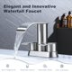 thumbnail image 4 of Grifo Para Lavabo Waterfall Níquel Cepillado, 4 of 9