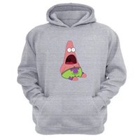 Genérico - Polerón Canguro Estrella Dibujos Animados Gris Claro Talla Xl Unisex