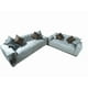 thumbnail image 3 of Juego De Living Dos Y Tres Cuerpos Gris Felpa, 3 of 3
