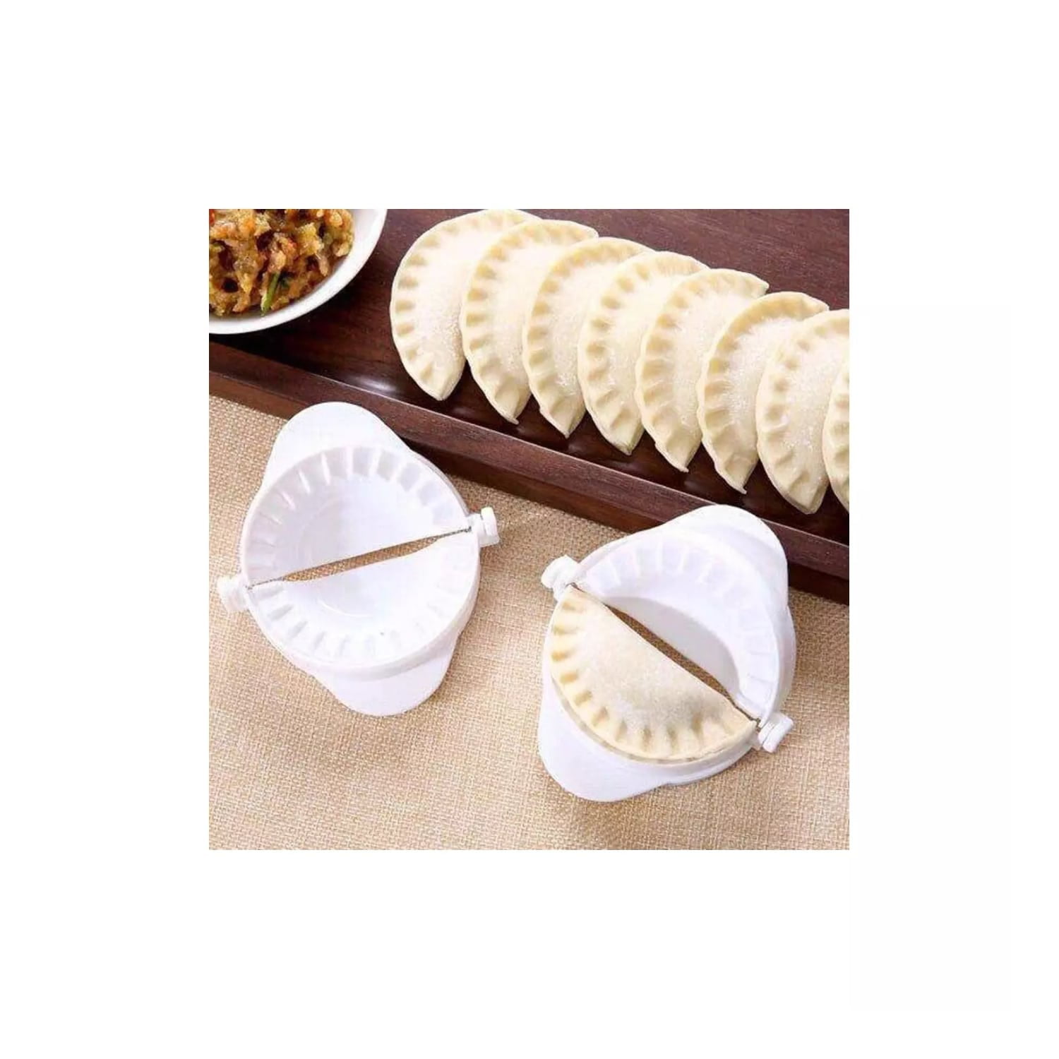 Disparo - Set 3 Moldes Plasticos Para Empanadas De Diferente Tamaño