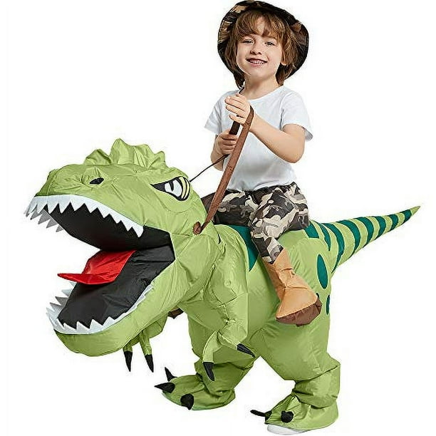 One Casa Inflable Dinosaurio Disfraz de Montar T Rex Air Blow up Divertido Disfraz de Fies One Casa One Casa