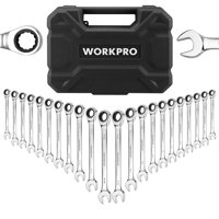 Juego De Llaves Combinadas Con Trinquete Workpro, 22 Piezas