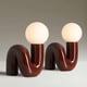 thumbnail image 1 of Lámparas de Mesa Decorativas Fondant de Cerámica 360 Lighting Set de 2, 1 of 9