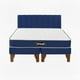 thumbnail image 1 of Cama 2 Plazas Modular Europea Azul Rey + Colchón Ortopédic, 1 of 2