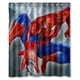 thumbnail image 1 of Cortina de ducha de Spiderman, juego de cortina de baño con ganchos, tamaño 60 x 72 pulgadas, 1 of 3