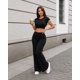 thumbnail image 1 of Conjunto Deportivo Para Mujer Crop Top Espalda Abierta Y Palazzo, 1 of 3