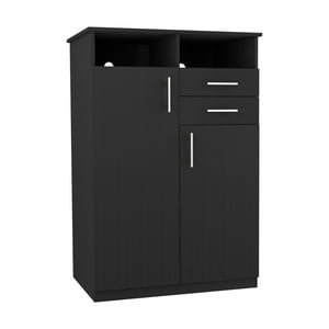 Fmfurniture - Closet 2 Puertas 2 Cajones Fm-022N - Negro