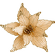 thumbnail image 1 of Pack 20 Flores Navideña Adorno De Navidad 30*30 Cm Dorada, 1 of 3