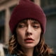 thumbnail image 5 of Gorro de punto 100 % lana merino, unisex, cálido, de invierno, suave, transpirable y acogedor, elástico, con puños., 5 of 6