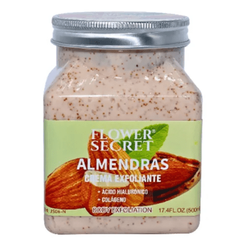 Flower Secret - Crema Exfoliante Corporal Aroma Almendra 500 Grs