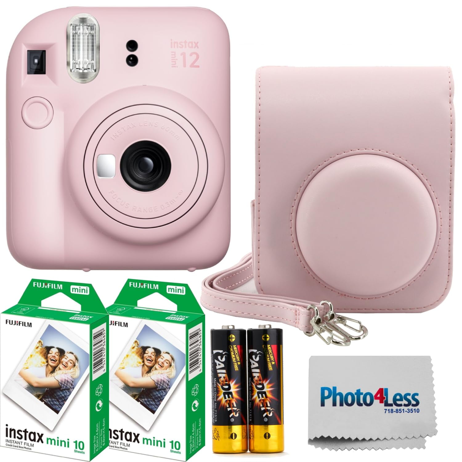 Fujifilm - Cámara Instax Mini 12 Instant Film Blossom Pink