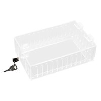 Magideal - Caja De Bloqueo De Termostato Con Protector De Termostato De Llave Cubierta De Termostato De Pared De Manipulación Universal Para Uso Industrial, Domé