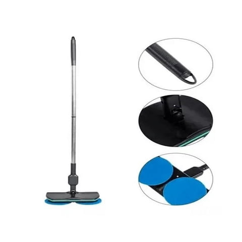 Leonimport - Mopa Pisos Eléctrica Recargable Giratoria Con Repuestos Hogar