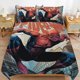thumbnail image 2 of The Amazing Spider-Man 3 Piece Sets Full/Queen Size - Reversible Microfiber Quilts with 2 Shams Soft Lightweight Bedspread Coverlet Comforter for All Season Bed Sheets, 2 of 5