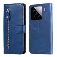 Gangxun - Funda Con Cremallera Para Xiaomi 15, Carcasa Cartera De Cuero Pu Con Soporte Y Tarjetero