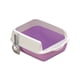 thumbnail image 5 of Caja De Arena Para Gatos Resistente A Las Manchas Y Antisalpicaduras Con Bandeja De Arena Para Gatos De Lado Alto, Color Morado, 5 of 5