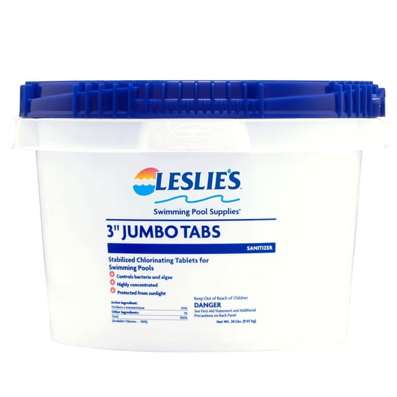 Tabletas de cloro estabilizado Leslie's 7,6 cm 20 kg