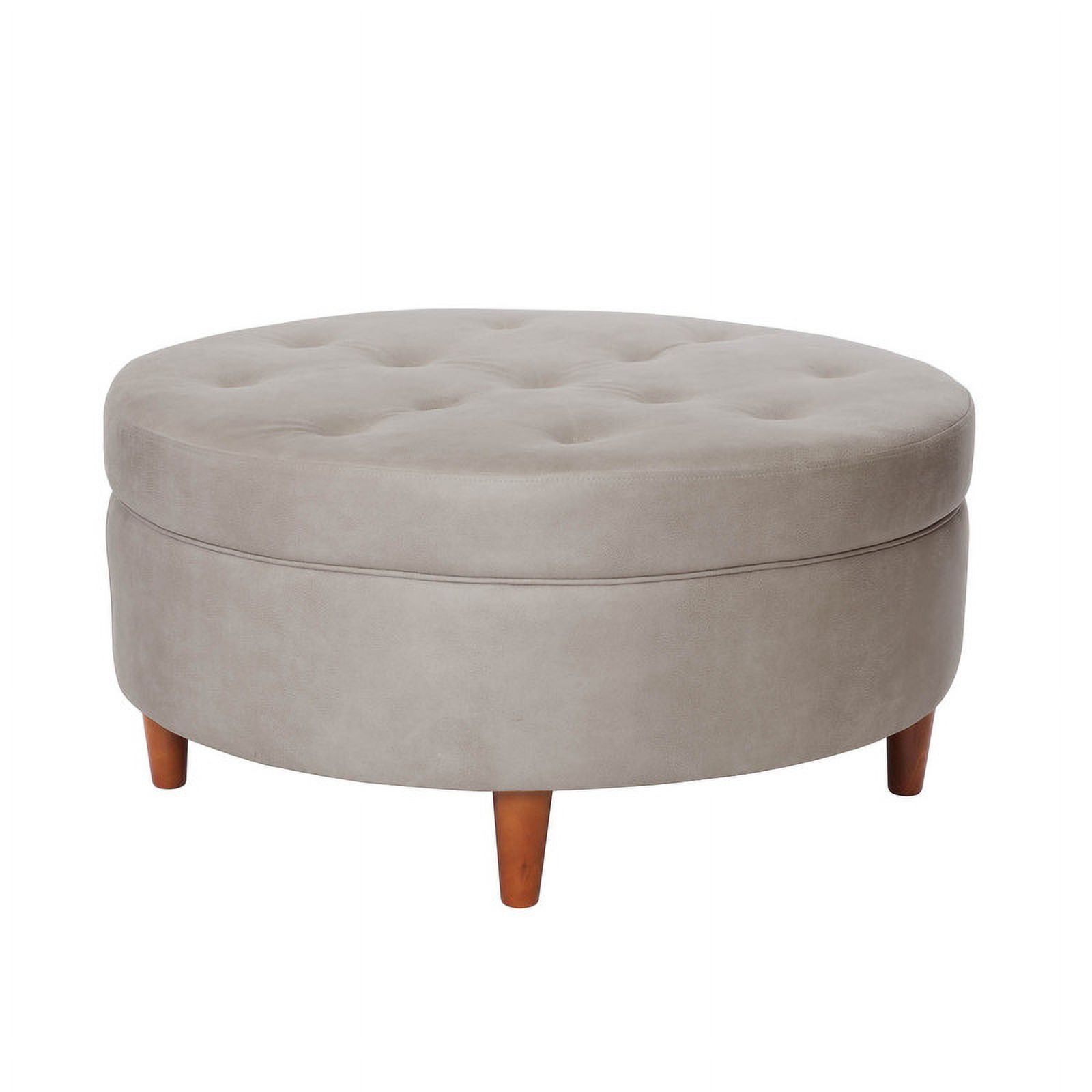 Latam Home - Pouf Paris Cuero Kentucky Gris