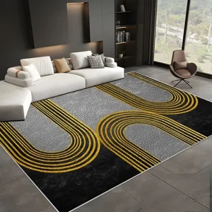 Casadeliacl - Alfombra 200X240 Moderna Elegante Decorativa Tf 2 M / 2.4 M / Dorado / U